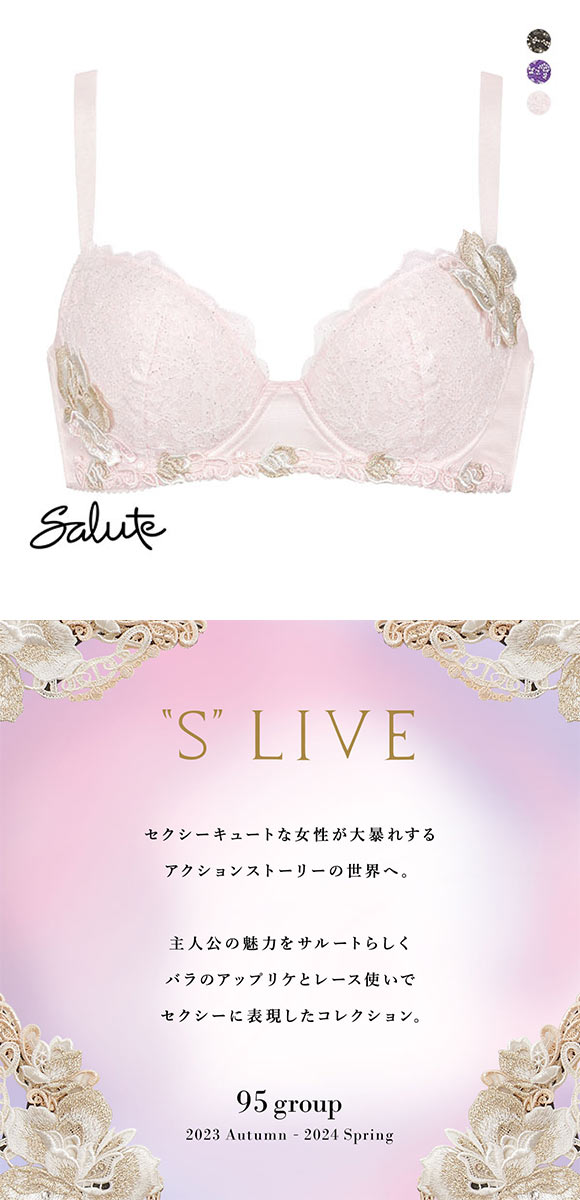 ワコール Wacoal サルート Salute 23AW 95G BTJ495 女優Bra ブラジャー