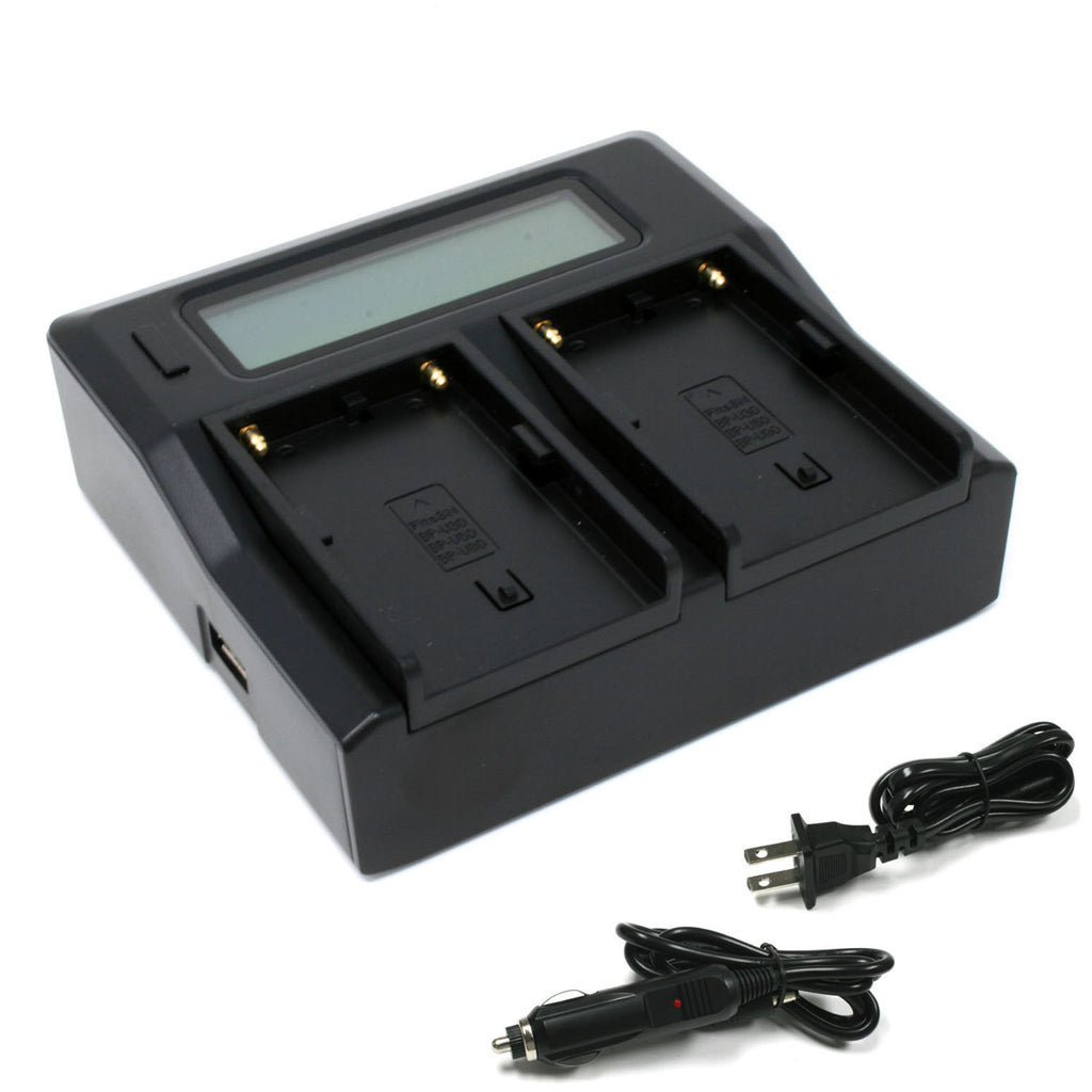 Sony BC-U1, BP-U30, BP-U60, BP-U90 Dual LCD Charger by Wasabi Power
