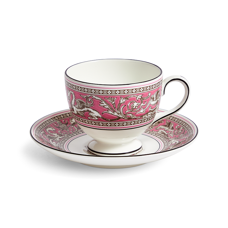 フロレンティーン フューシャ ティーカップ&ソーサー (リー)|WEDGWOOD