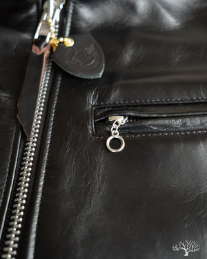 Iron Heart - IHJ-35 - Japanese Horsehide Rider's Jacket - Black