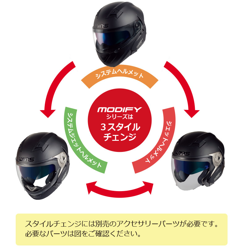 Modify X ・Modify X JET（モディファイ エックス）｜ヘルメット