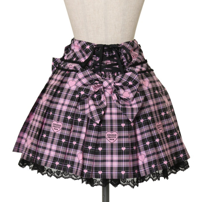 USED】Sprinkle Heart Tartanスカート | Angelic Pretty Wunderwelt