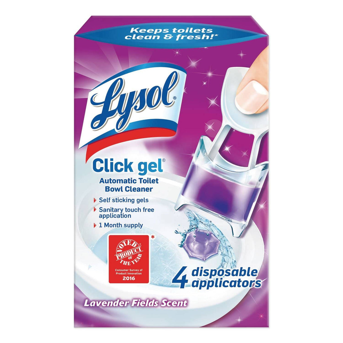 Lysol Click Gel Automatic Toilet Bowl Cleaner, Lavender Fields
