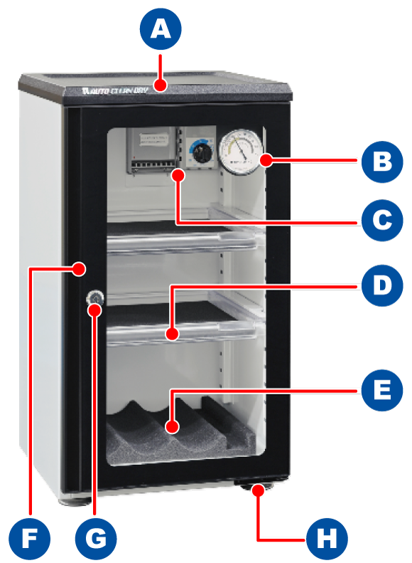 全自動防湿保管庫（デシケーター）ED-55CAT2(BW)｜東洋リビング株式会社