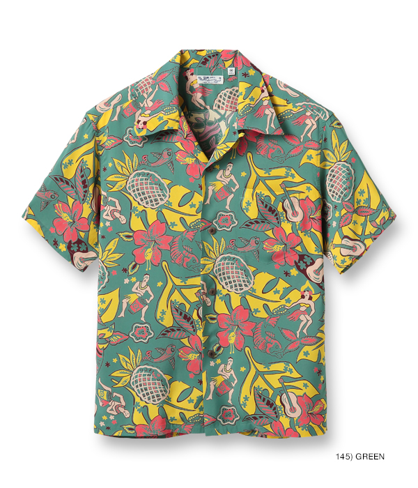 Lot No. SS38808 / RAYON HAWAIIAN SHIRT “TIME TO LUAU” - SUN SURF