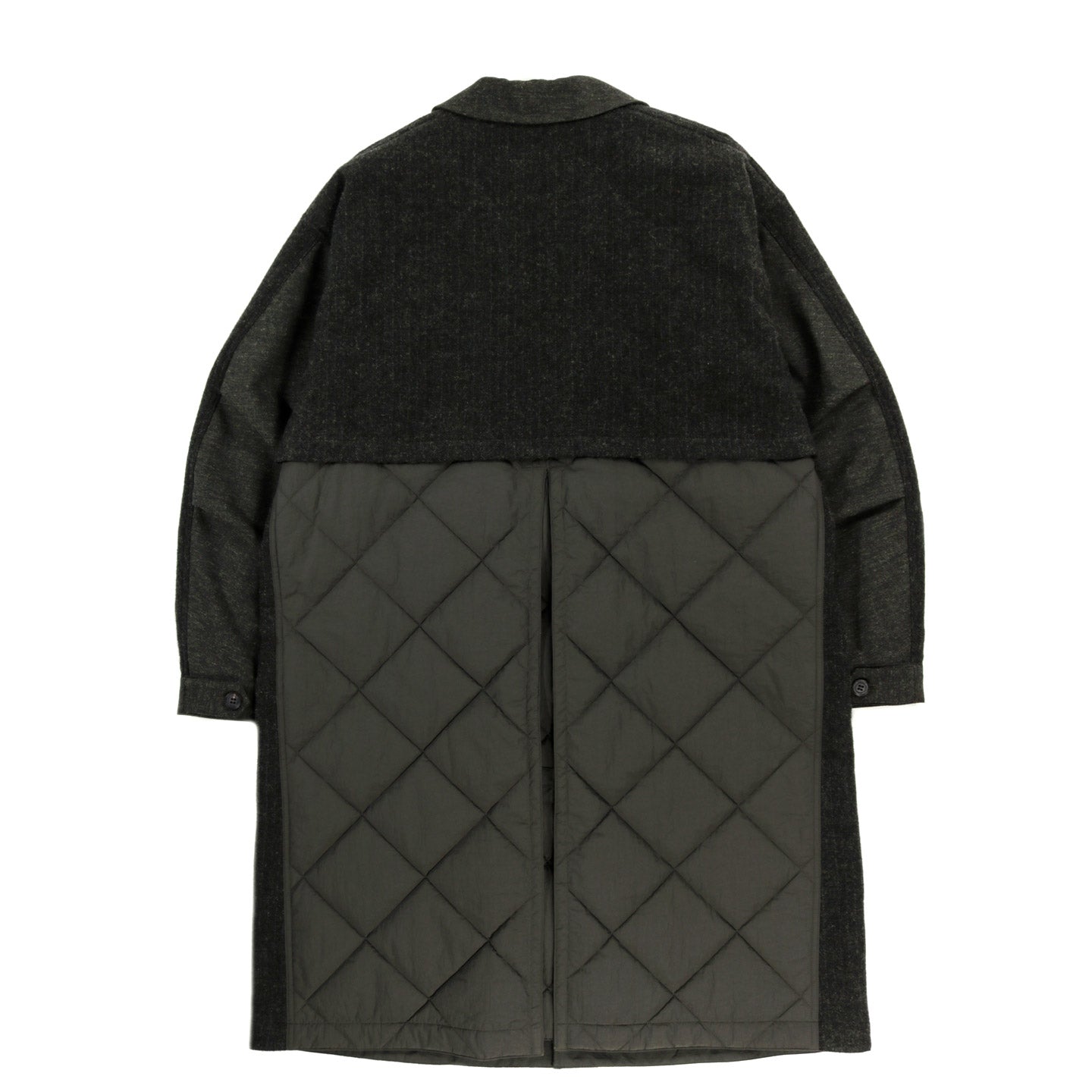 COMME DES GARCONS HOMME C006 WOOL COAT DARK KHAKI MIX | TODAY CLOTHING
