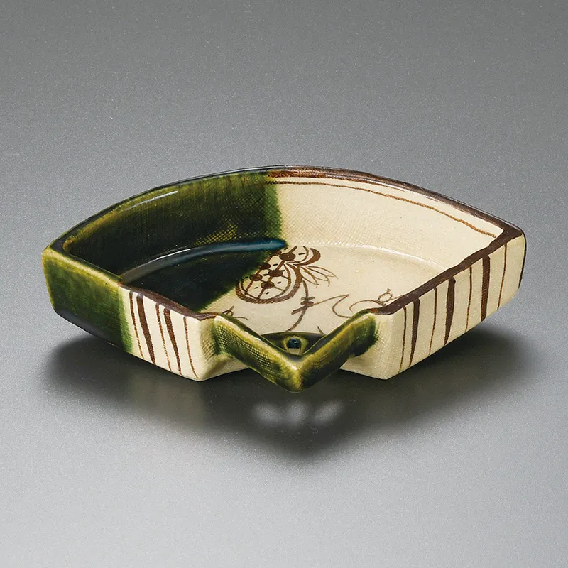 織部扇面向付のみ(和食器,鉢もの,中鉢)|食器通販の陶磁庵