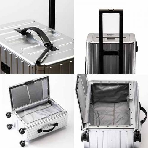 &.FLAT アンドフラット コンパクトキャリーケース 35L 折り畳み可能