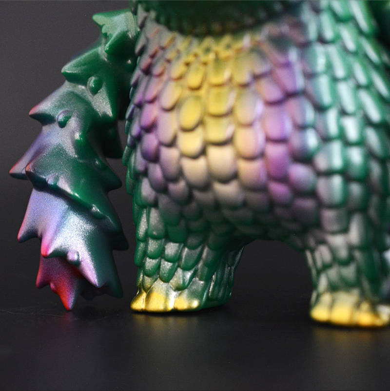 ソフビ製ユーフォルビア人 (Green × Poison purple) | 多肉植物・特別