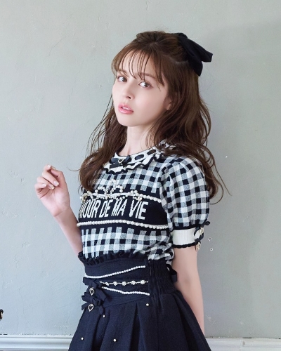 ギンガムジャガードニットトップス ｜ LIZ LISA（リズリサ）公式通販