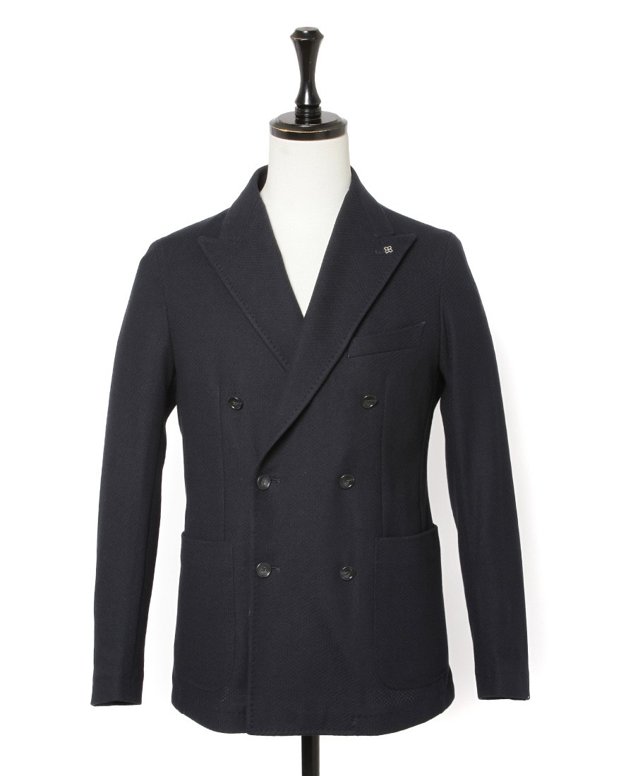 コットンジャージ 6Bダブルジャケット【DARREL/ダレル】｜TAGLIATORE