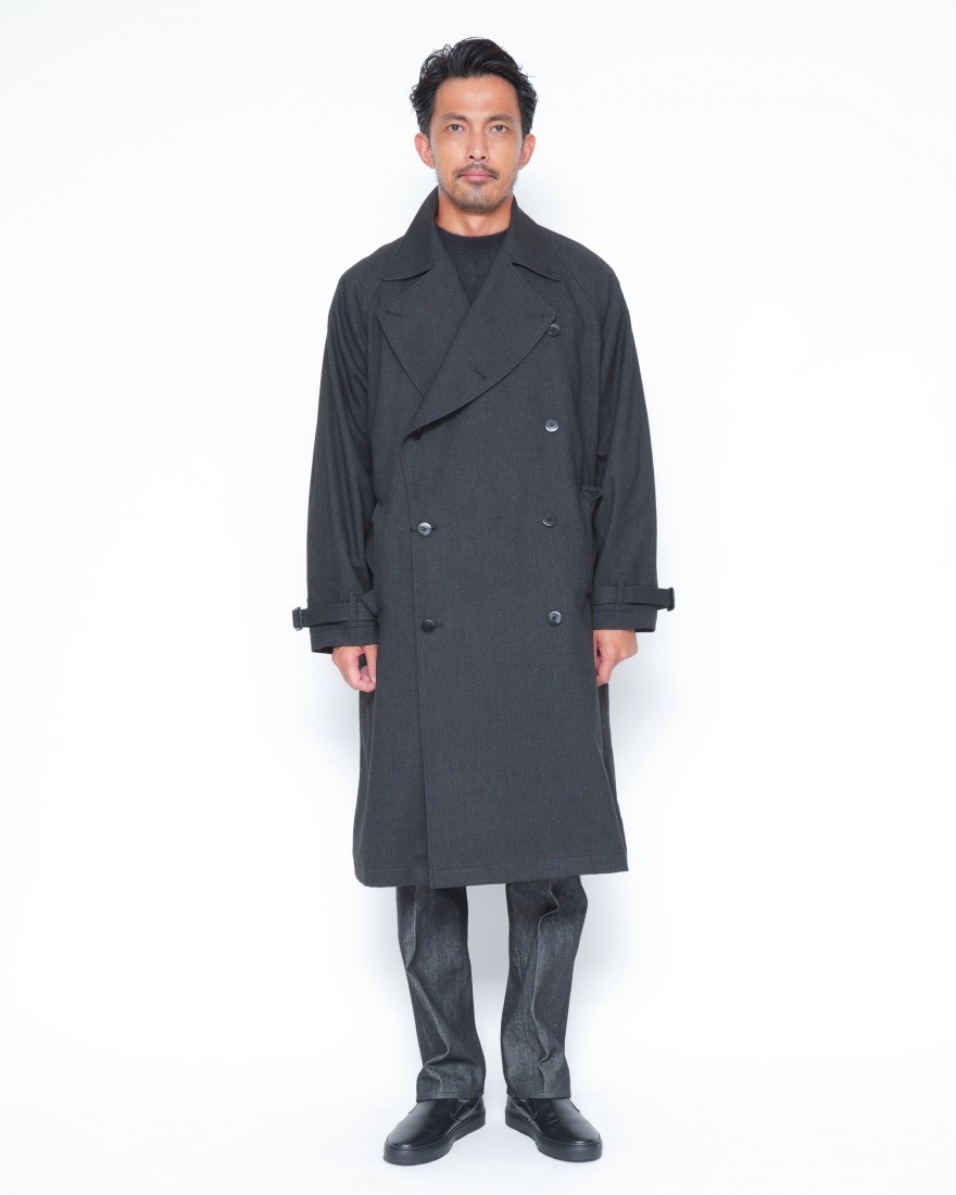 バーズアイウールライクコットン トレンチコート【総裏】｜ES:S（エス