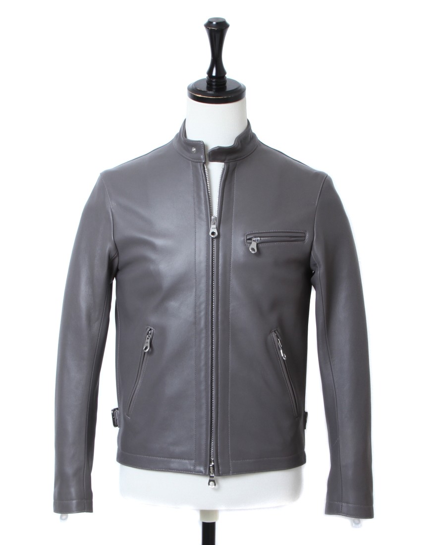 ラムナッパレザー スタンドカラー シングルライダース【SINGLE RIDERS