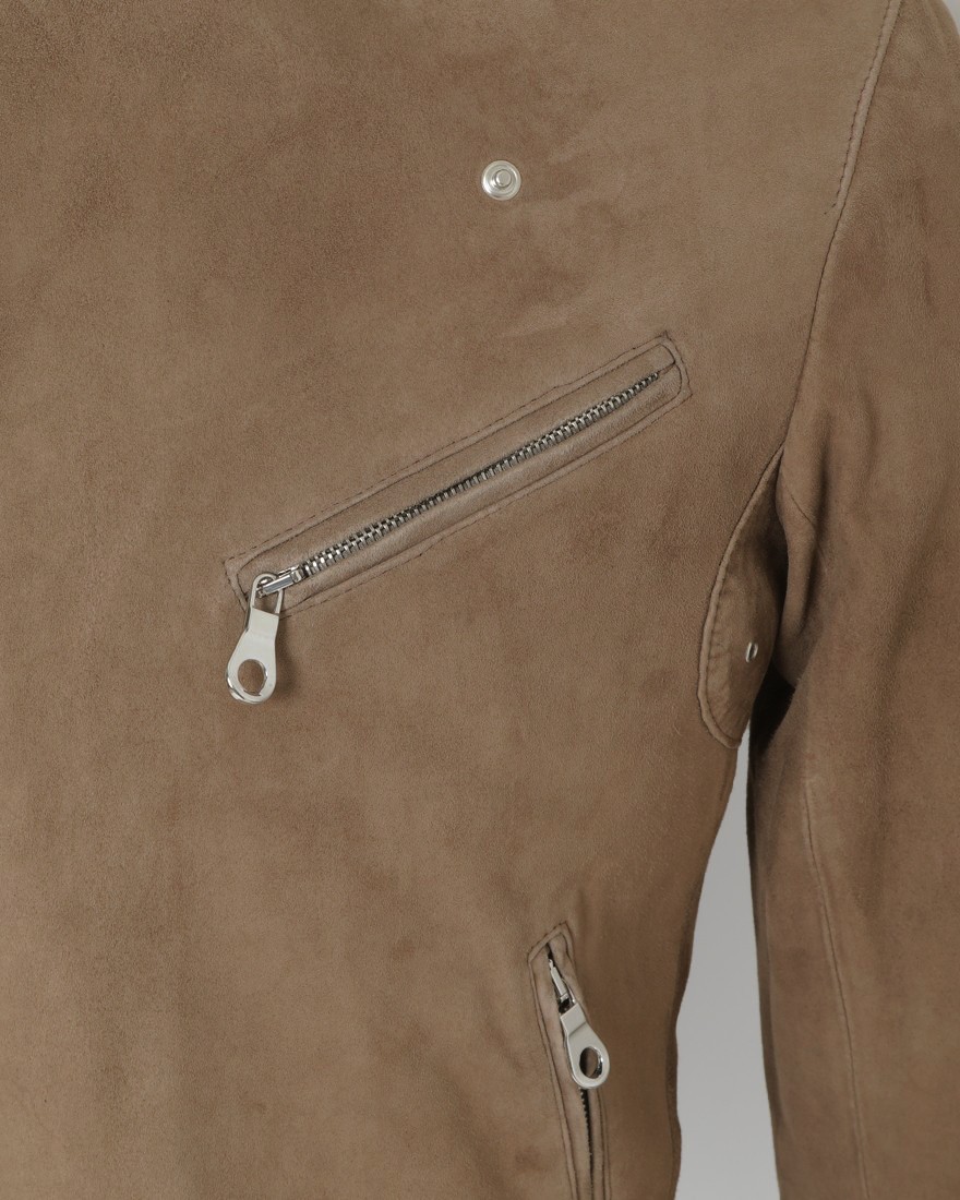 ゴートスエード スタンドカラー ダブルライダース【STAND COLLAR