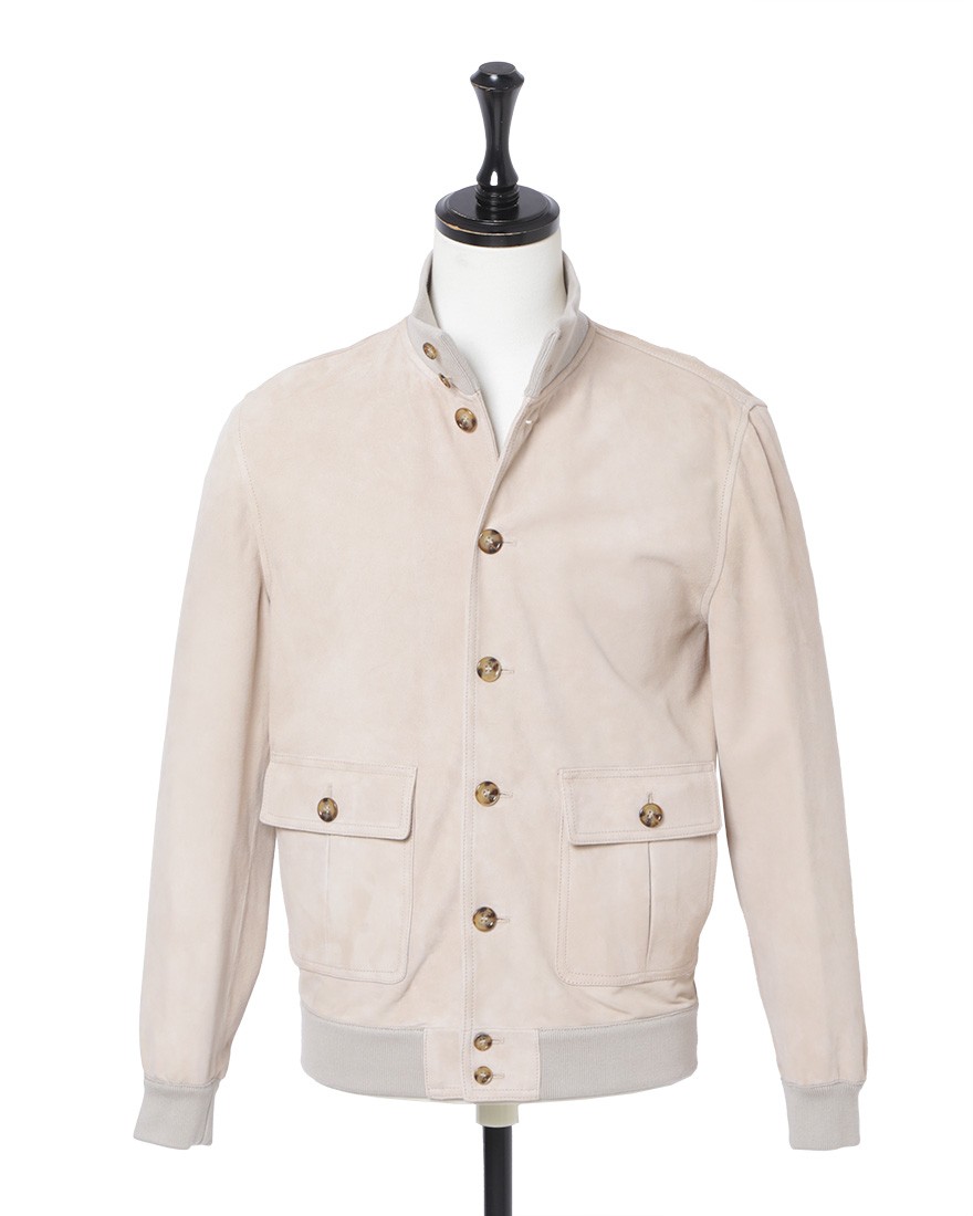 スエードブルゾン（アンラインド ）【VALSTARINO/REGULAR FIT