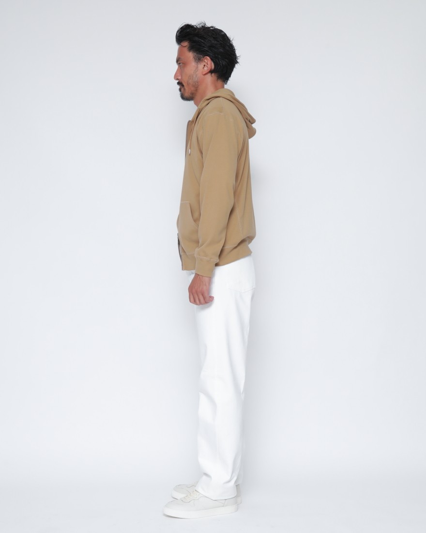 オーガニックコットンニット ダブルジップパーカー【New Daniel