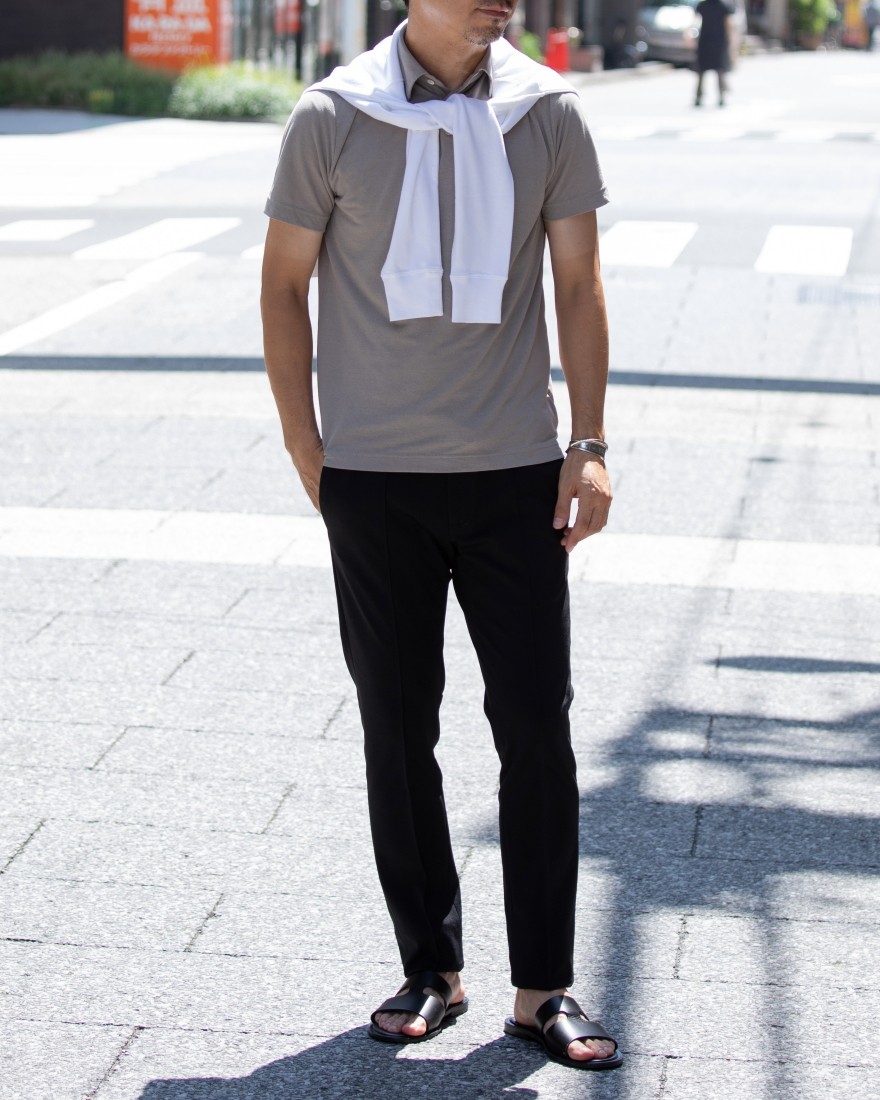 ウォッシャブルジャージ テーパードパンツ【MASACCIO】｜giabsarchivio