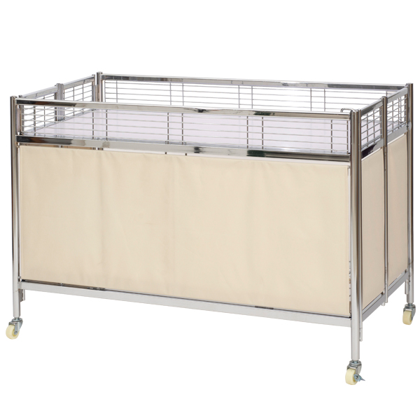 中折れ式ワゴン アイボリー W900 店舗用品 陳列什器 販売ワゴン セール