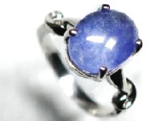 デュモルチェライトインクォーツリング指輪