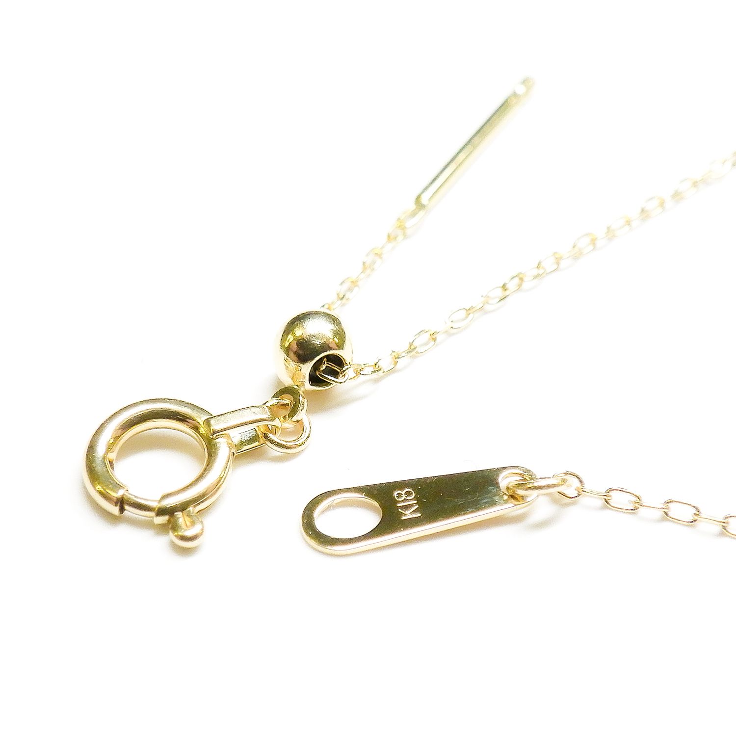 K18スライドピンチェーン あずき[012]0.2mm / 長さ：42cm | TOP STONE