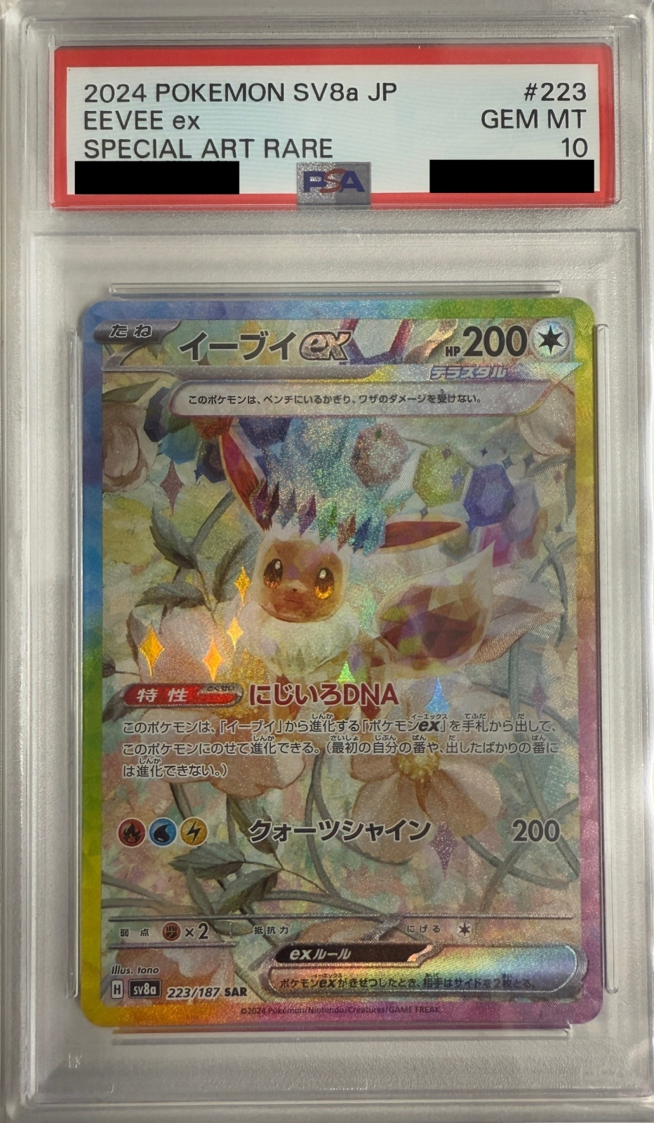PSA10】イーブイex(223/187 SAR) - トレカ侍通販