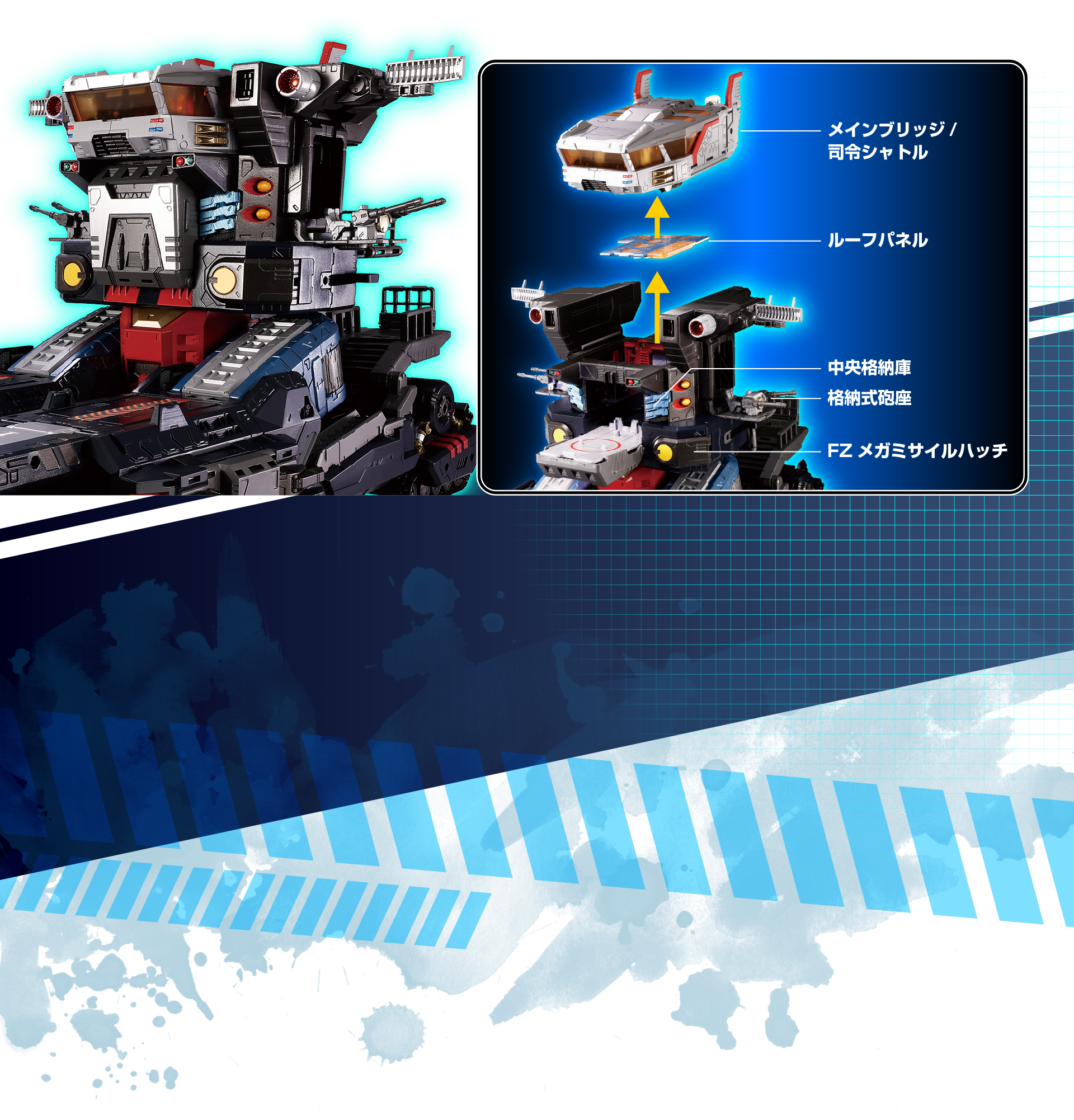 DA-95 ロボットベース:陸上機動戦艦〈グランドダイオン〉｜ロボット