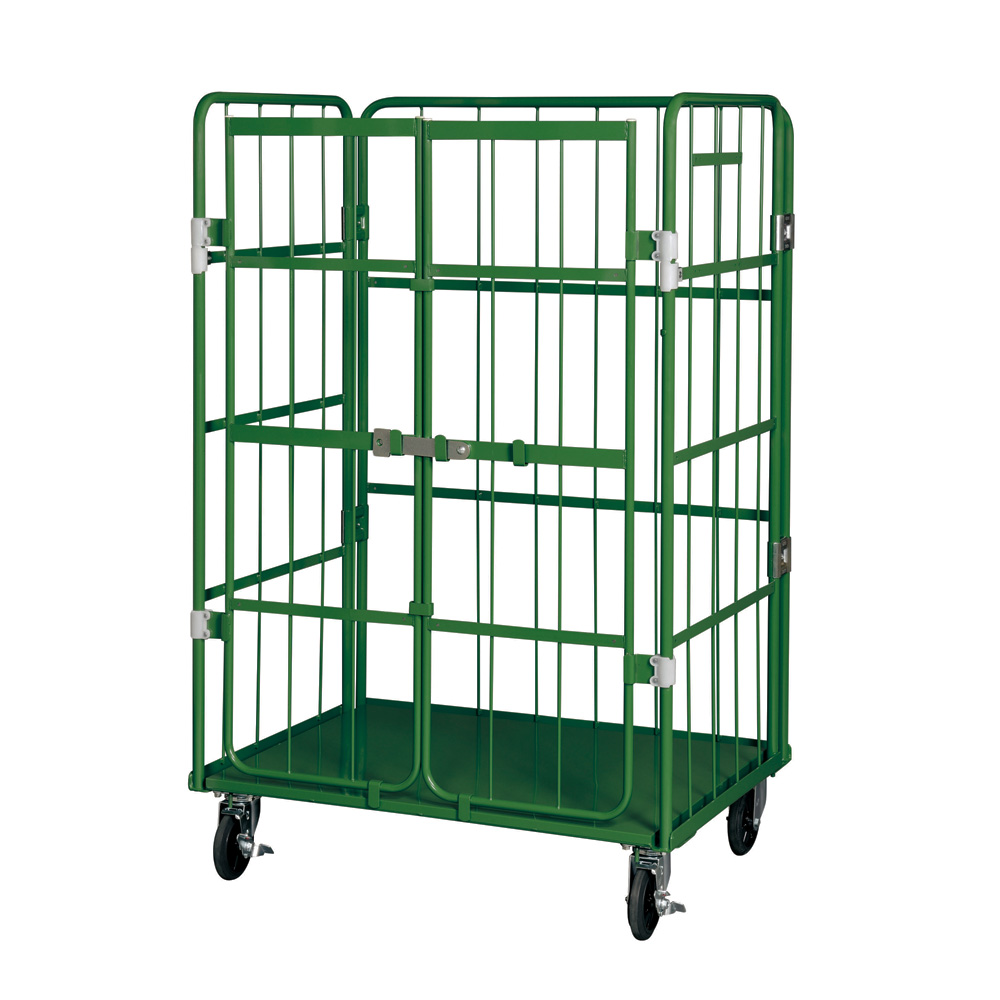 送料別】カゴ台車 観音扉付き ELS-KB-5 H1700×W1100×D800 | 業務用