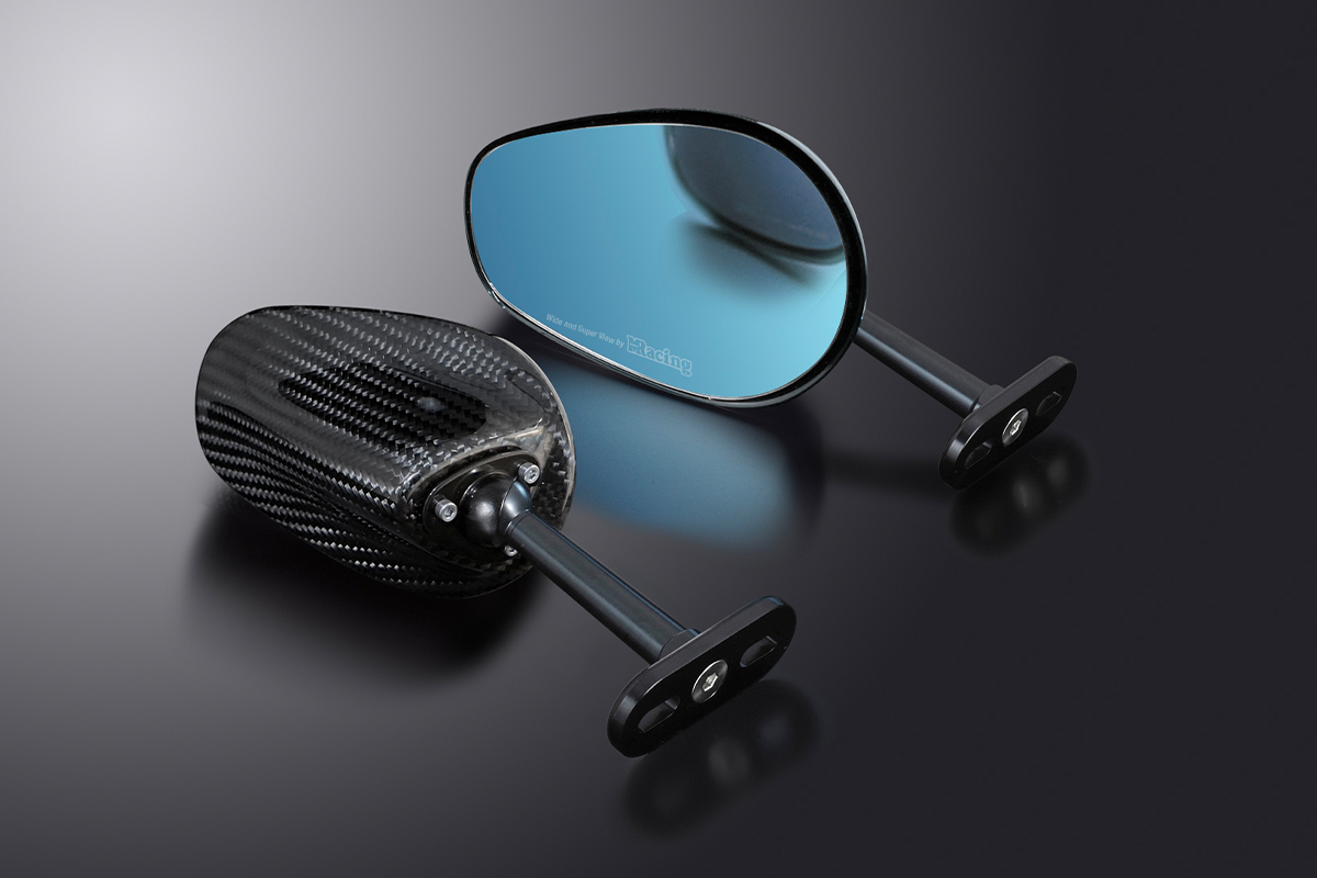 マジカルレーシングのカーボンミラーにニュー対応が加わる - バイク