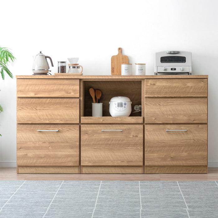 幅180] 組み替えOK キッチンカウンター 日本製 完成品 木製【玄関渡し