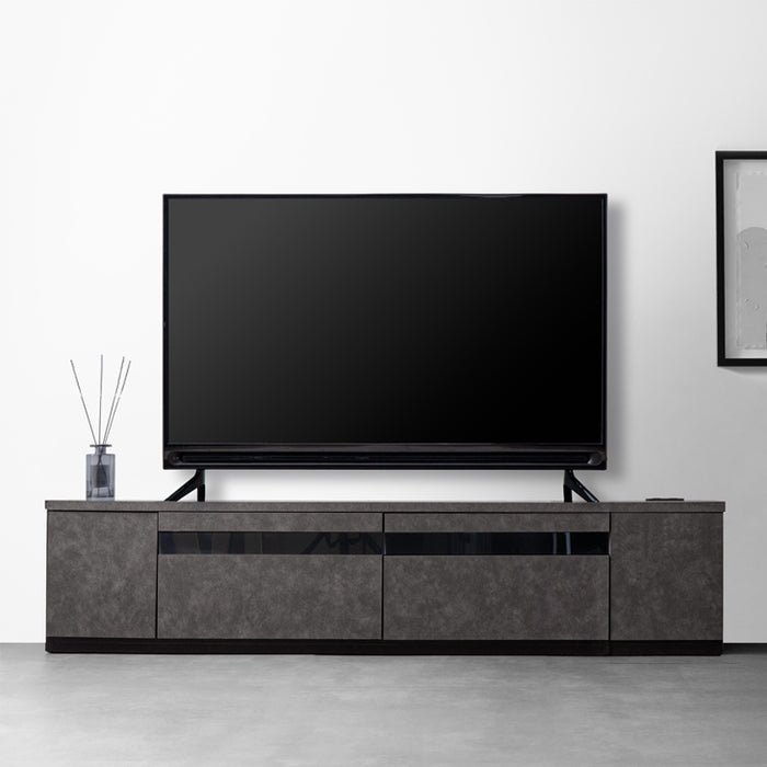 幅180cm］テレビ台 完成品 国産 コンセント付 引出し収納 大川家具