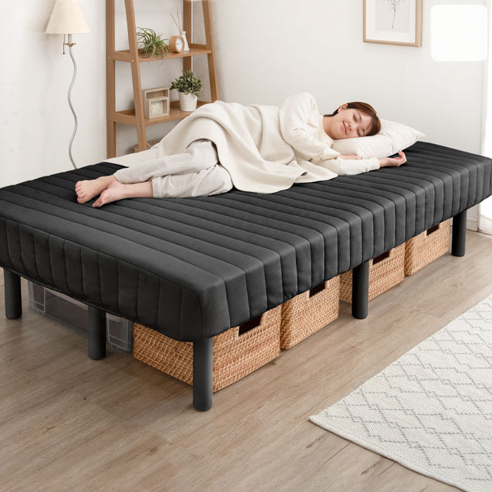 ダブル］高脚25cm 脚付きマットレス ポケットコイル 洗えるカバー付