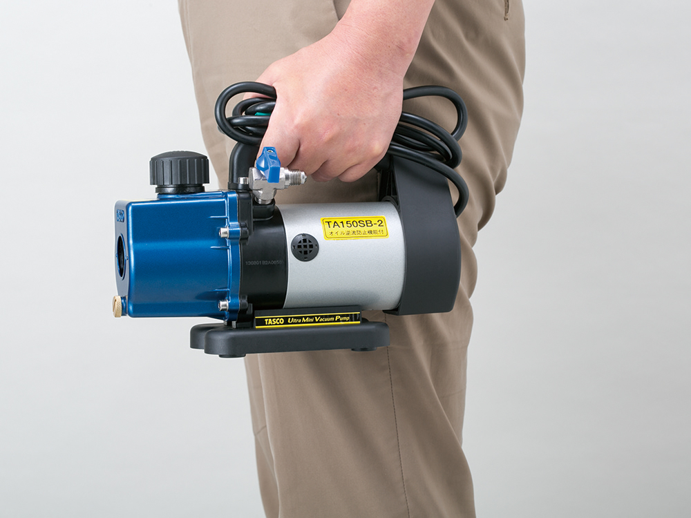 オイル逆流防止弁付 ウルトラミニツーステージ真空ポンプ | 株式会社