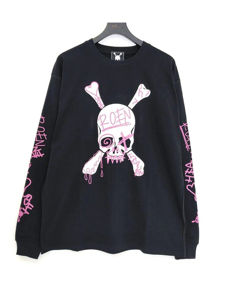 Roen - COLOR GRAPHIC T / 長袖Tシャツ / ブラック 【Roen】 | BRYAN