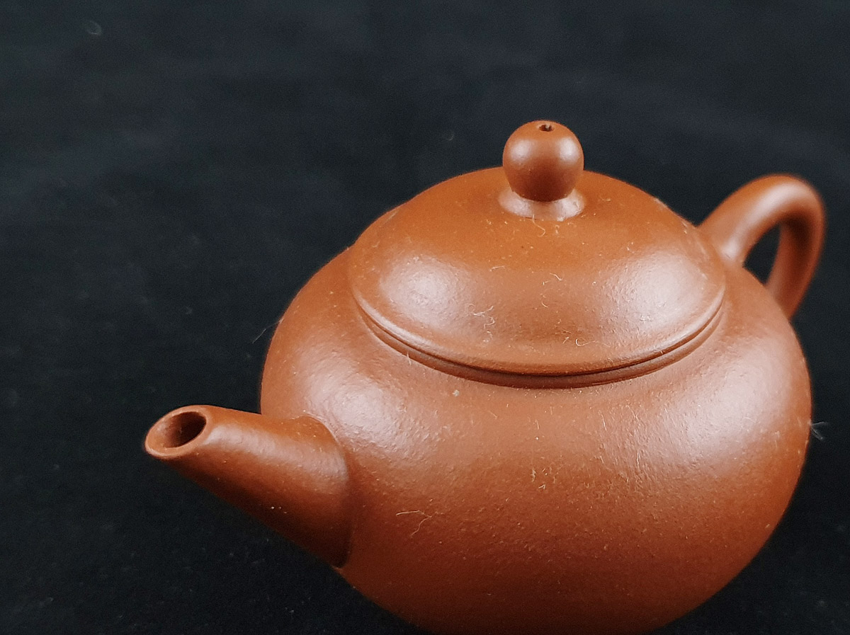 中国美術 三山半落青天外 孟臣製款 紫砂茶壷 朱泥