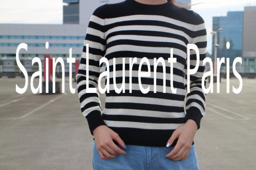 Saint Laurent Paris/サンローランパリ】ベーシックなボーダーニットの