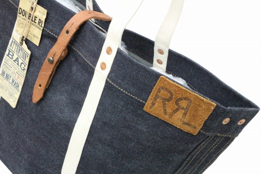 定番の【RRL/ダブルアールエル】デニムトートバッグ入荷致しました