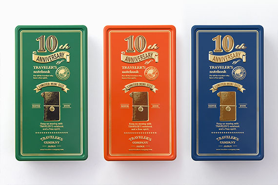 トラベラーズノート ミニ 10周年缶セット｜トラベラーズファクトリー