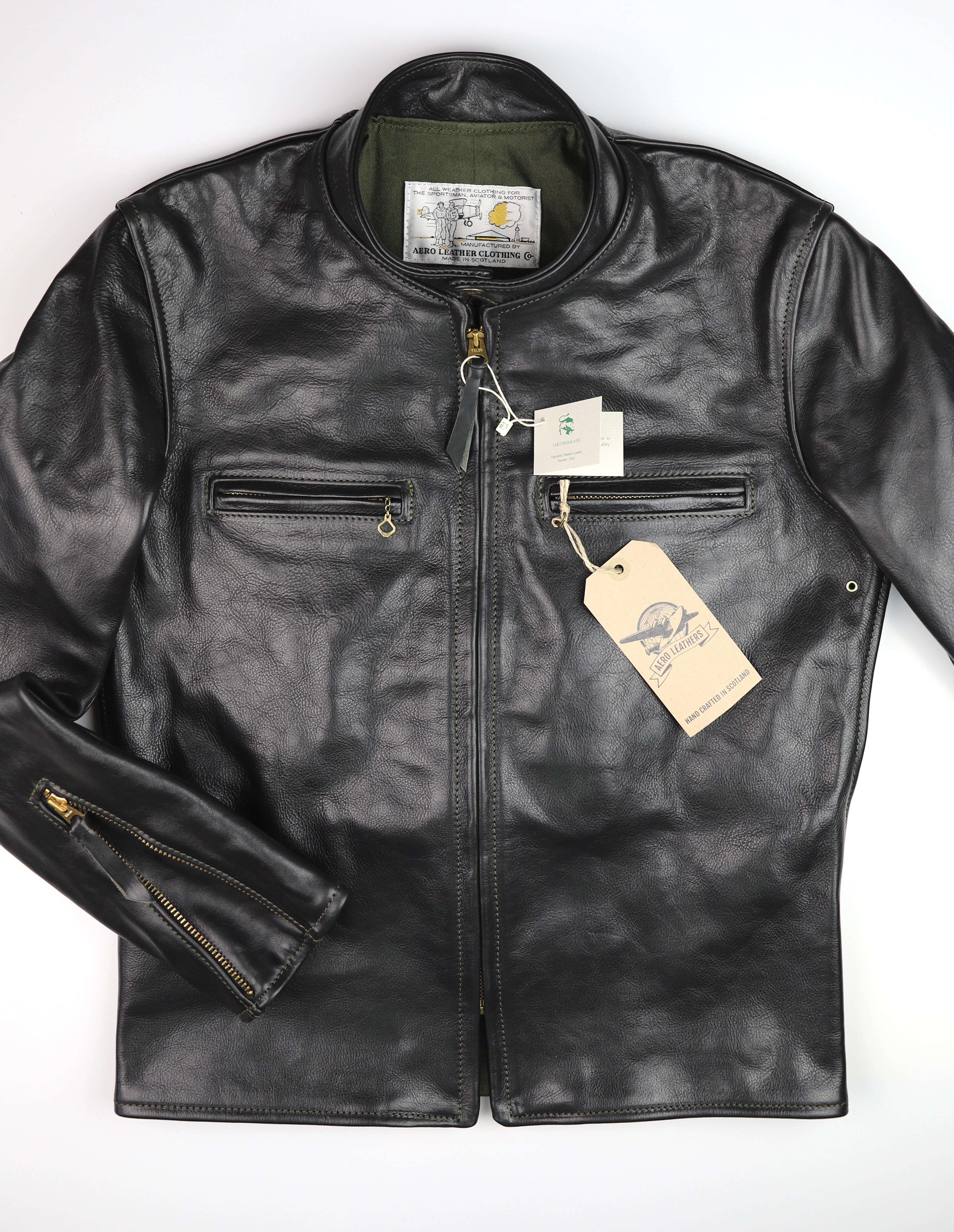 Aero J100 Board Racer, size 38, Black Badalassi Cowhide – Thurston