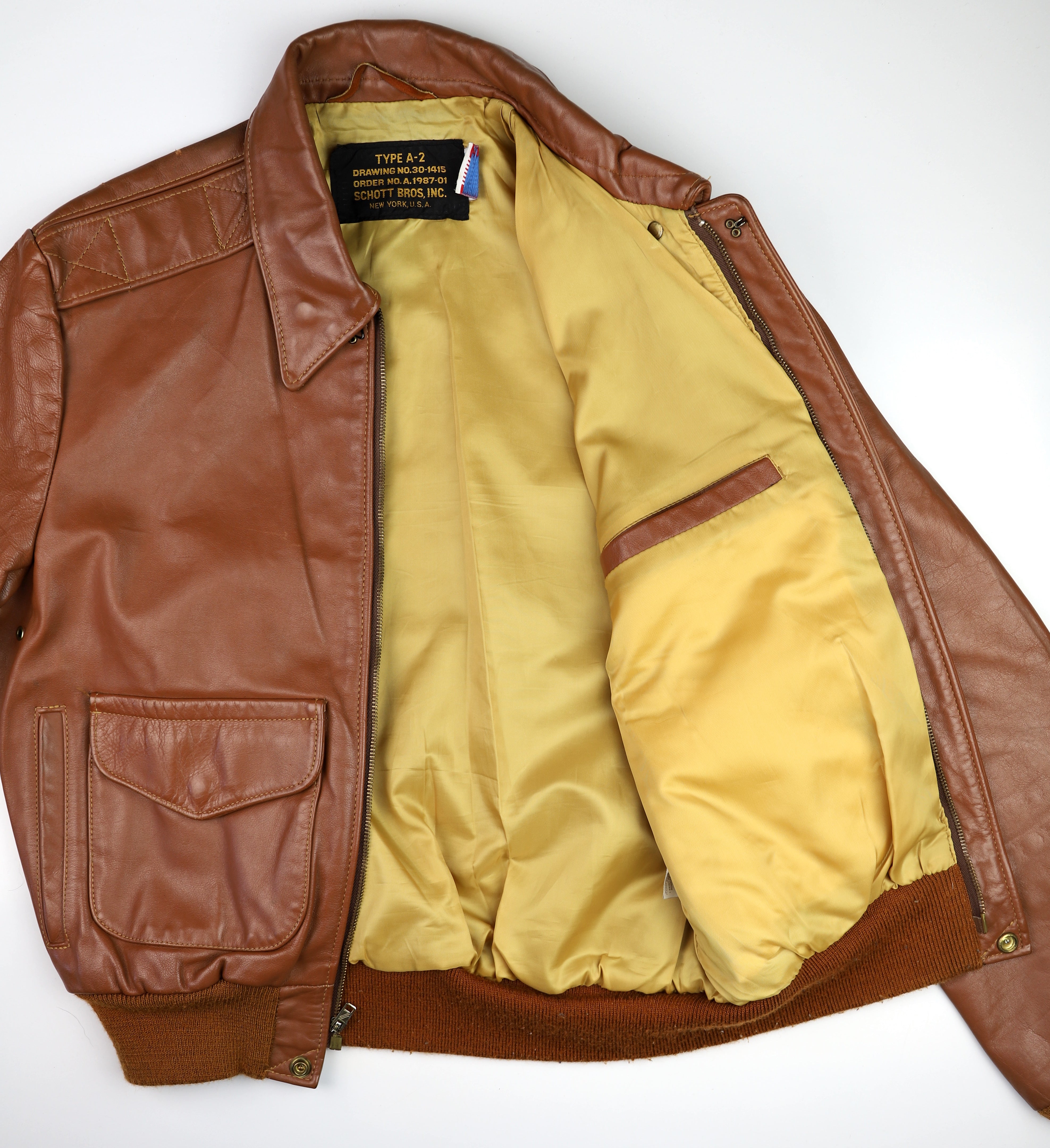 Vintage Schott A-2 Flight Jacket, size 40 – Thurston Bros Rough