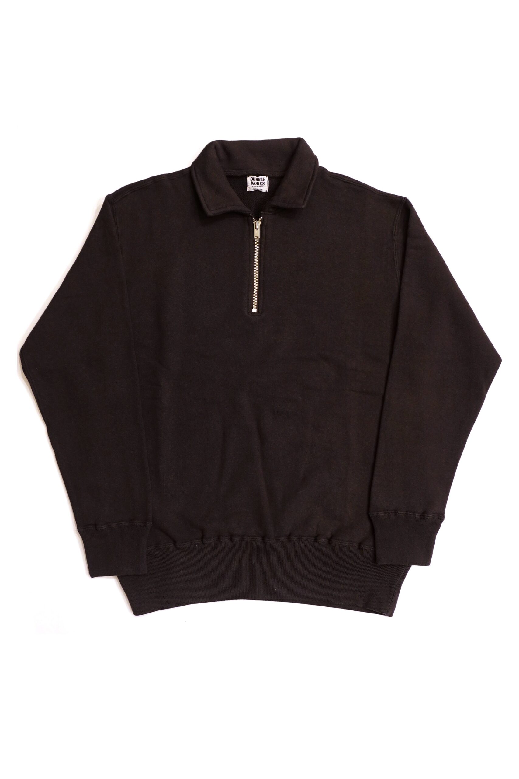 DUBBLE WORKS(ダブルワークス) “LOOP WHEEL” HALF ZIP COLLARED