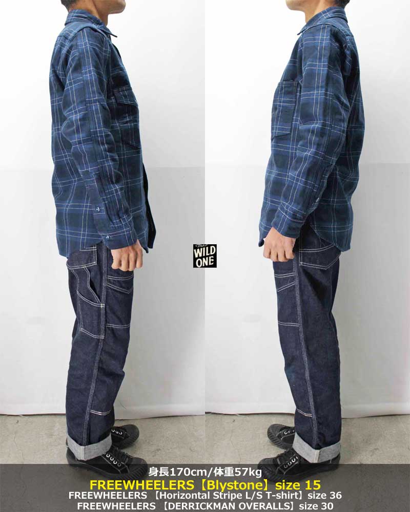 フリーホイーラーズ【ブライストン】裏起毛ネルシャツ FREEWHEELERS