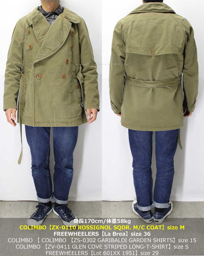 COLIMBO 【ZX-0110 ROSSIGNOL SQDR MOTORCYCLE COAT ＜OLIVE