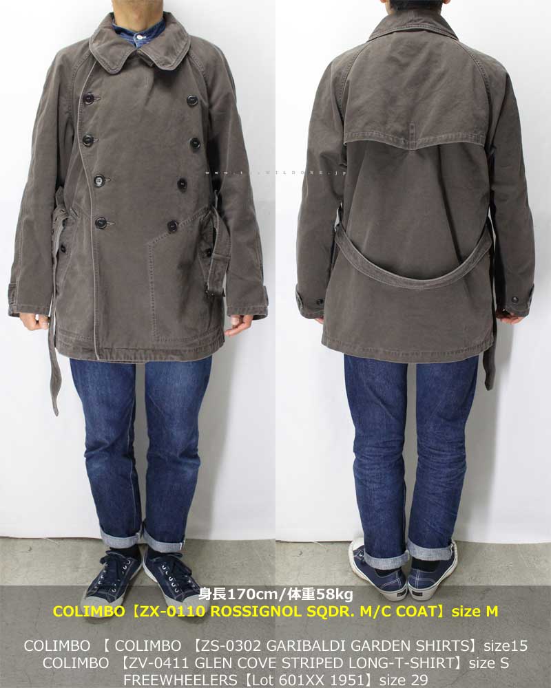 COLIMBO 【ZX-0110 ROSSIGNOL SQDR MOTORCYCLE COAT ＜CHARCOAL