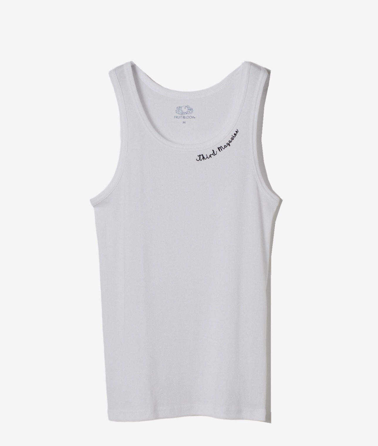 別注】THIRD MAGAZINE×FRUIT OF THE LOOM/ロゴ刺繍パックタンク