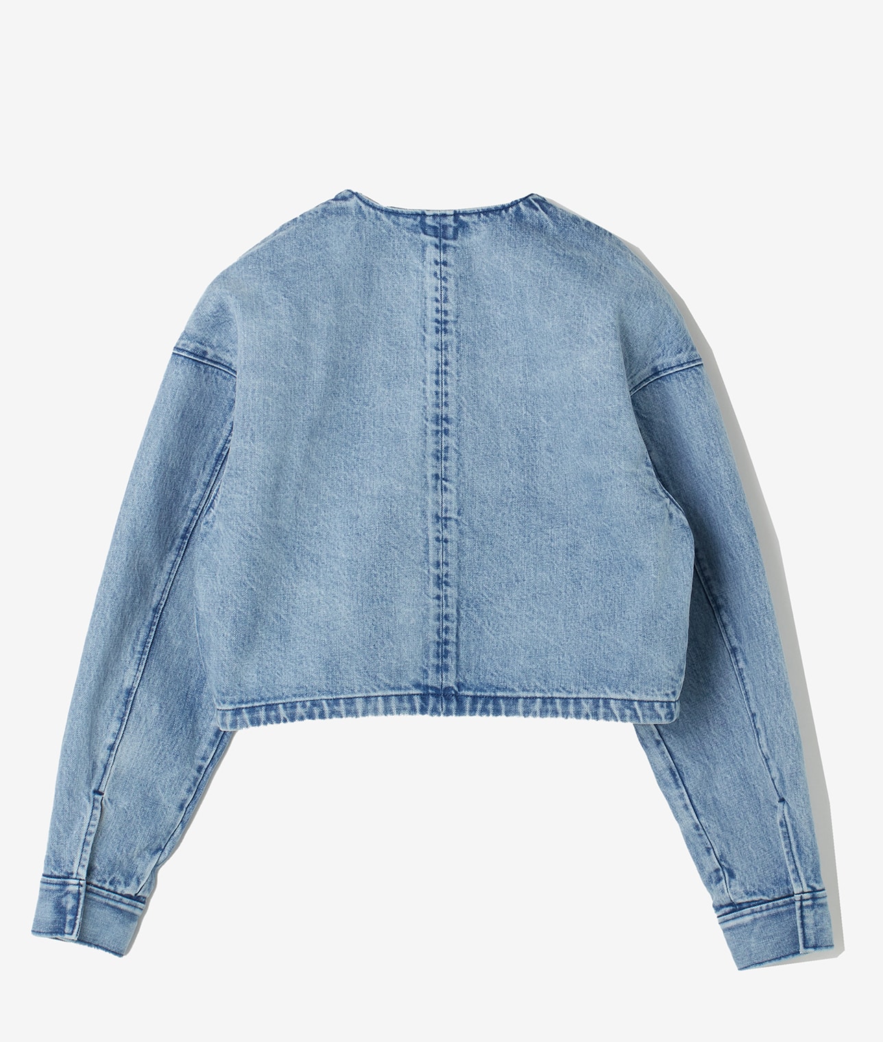 予約】ノーカラーデニムジャケット(A0861FJ209)｜THIRD MAGAZINE