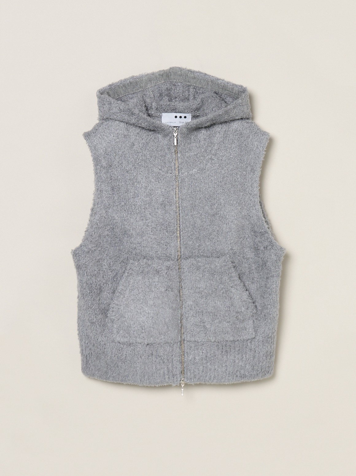 Feather wool vest｜スリードッツ オフィシャルオンラインショップ