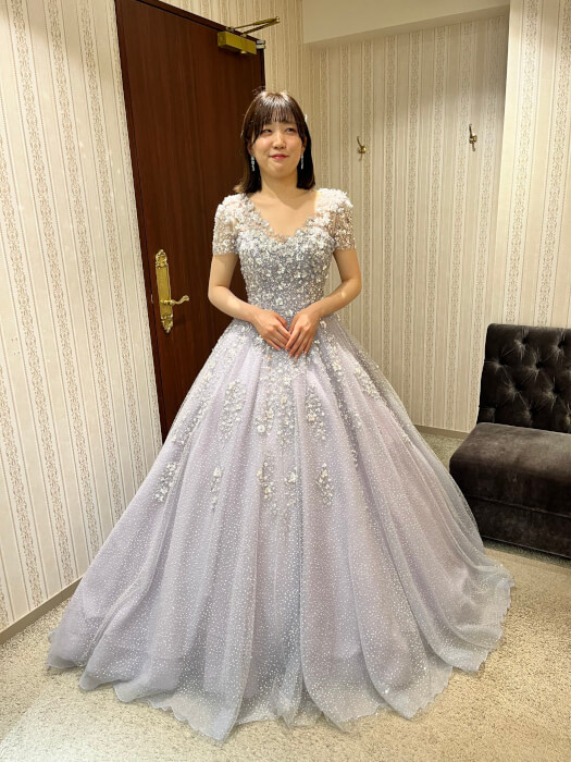 💜韓国風キラキラドレス【ロア】のご紹介💜 | ウェディングドレス