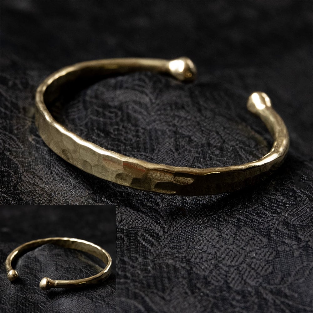 真鍮のシンプルバングル 細 の通販 - TIRAKITA.COM