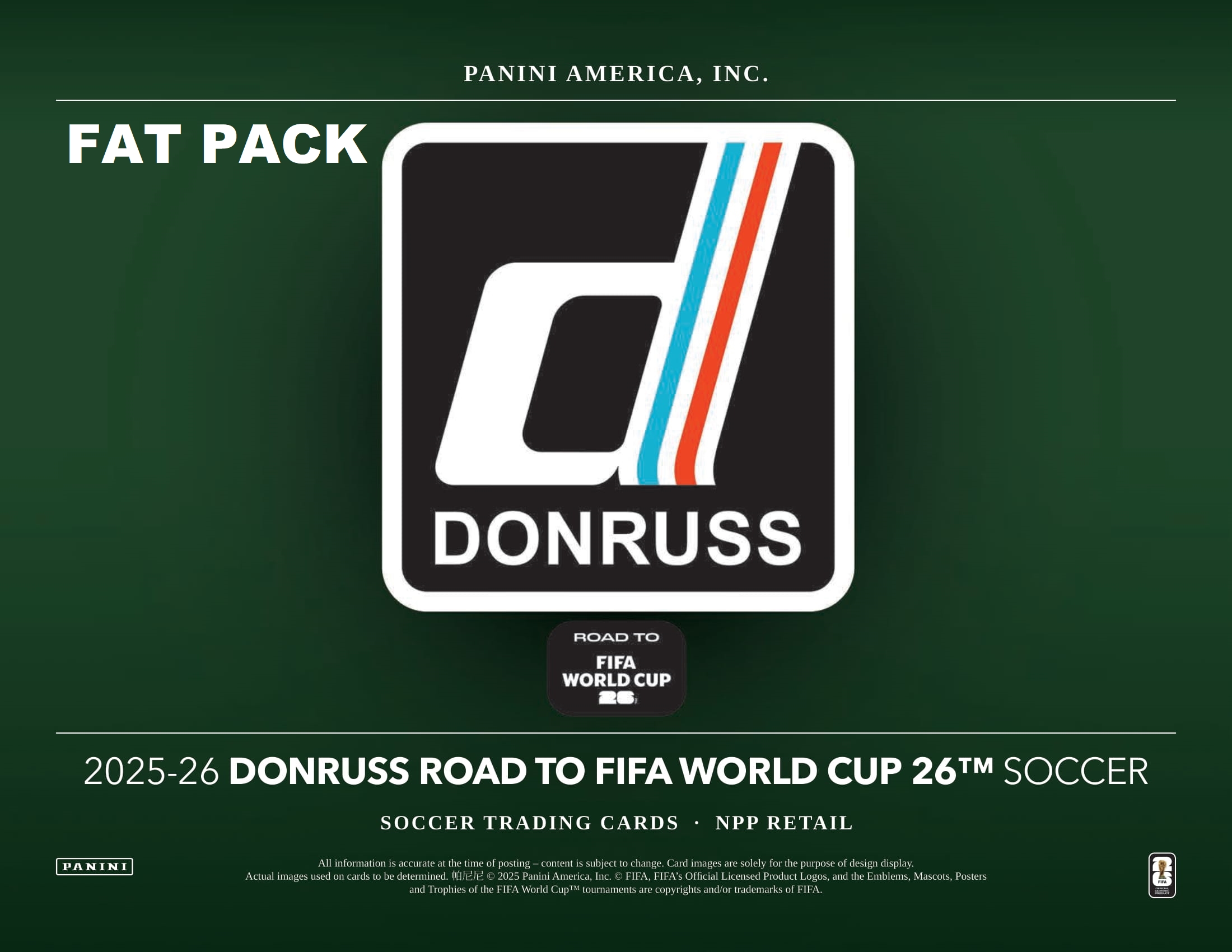 製品情報】2025-26 PANINI DONRUSS ROAD TO FIFA WORLD CUP 26 SOCCER