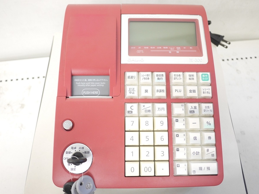 6816 【動作確認・初期化済み】 CASIO TE-300 電子レジスター 6816